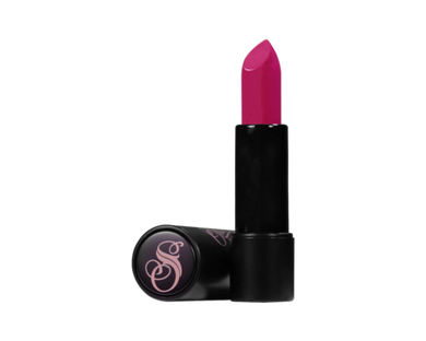 Frenchy Suavecita Bright Pink Lipstick. Bright pink matte lipstick. Cruelty-free.