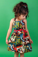 Load image into Gallery viewer, Monsters Girl&#39;s Dress, side 