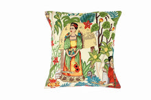 Load image into Gallery viewer, Frida In the Jungle Beige Pillow Cover - Upholstery Oxford Fabric