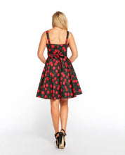 Load image into Gallery viewer, Cherry and Black Ixia Dress