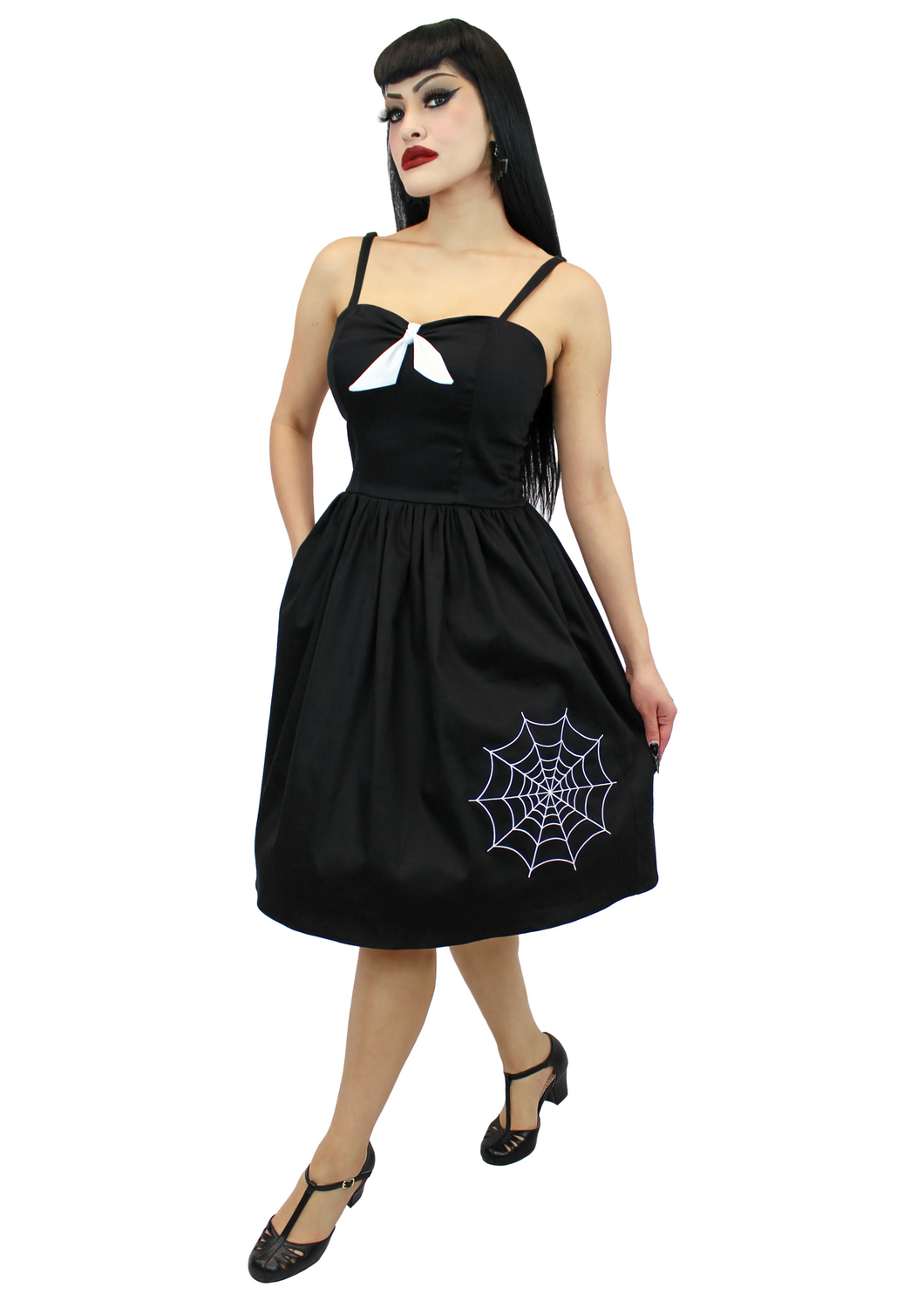 Summerween Black Dress
