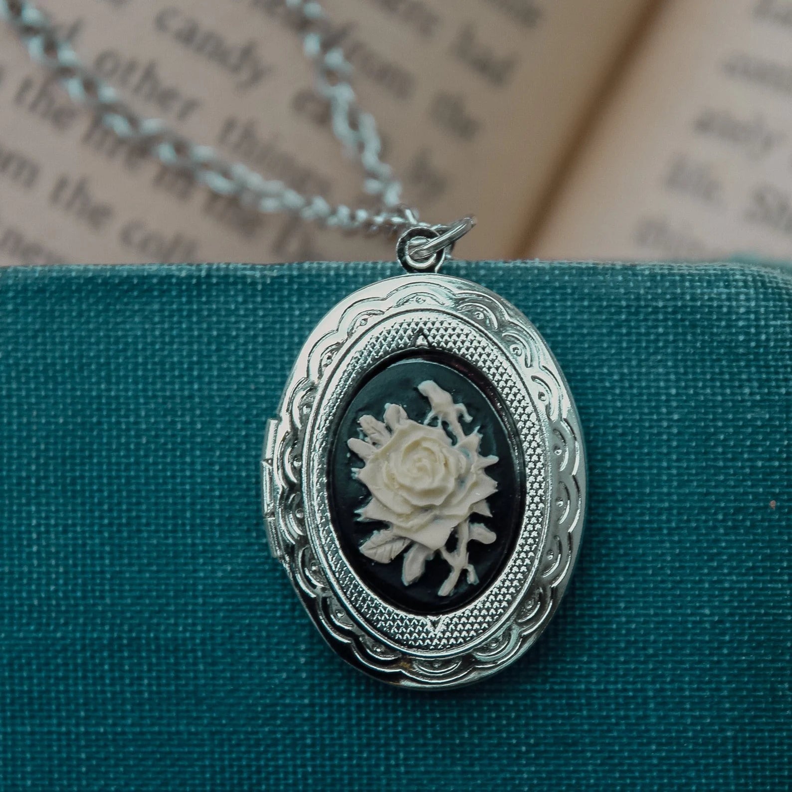 Rose Locket Necklace