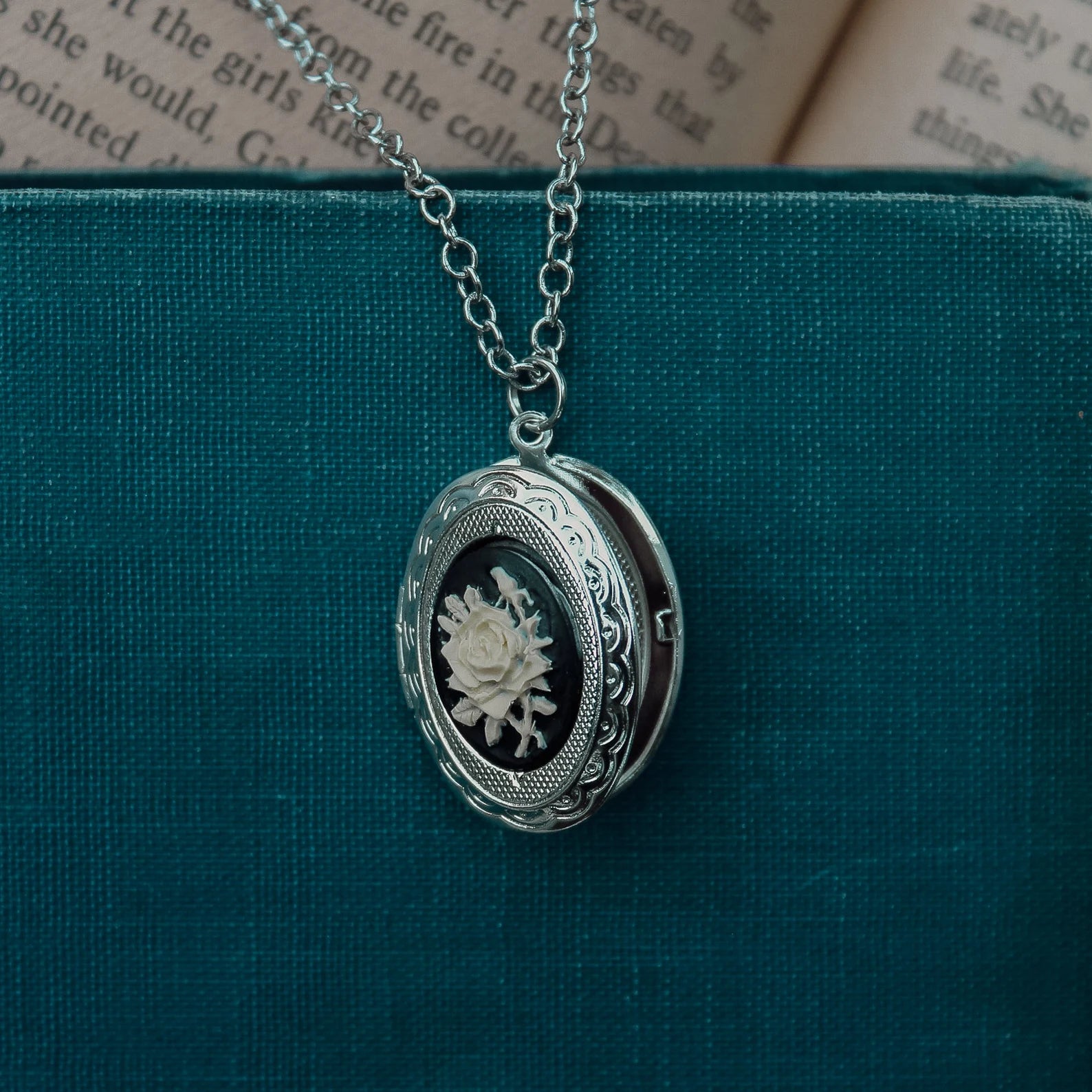 Rose Locket Necklace