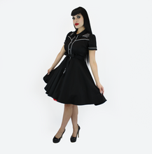 Load image into Gallery viewer, Spiderweb Black Vintage Rockabilly Western Country Women Dress