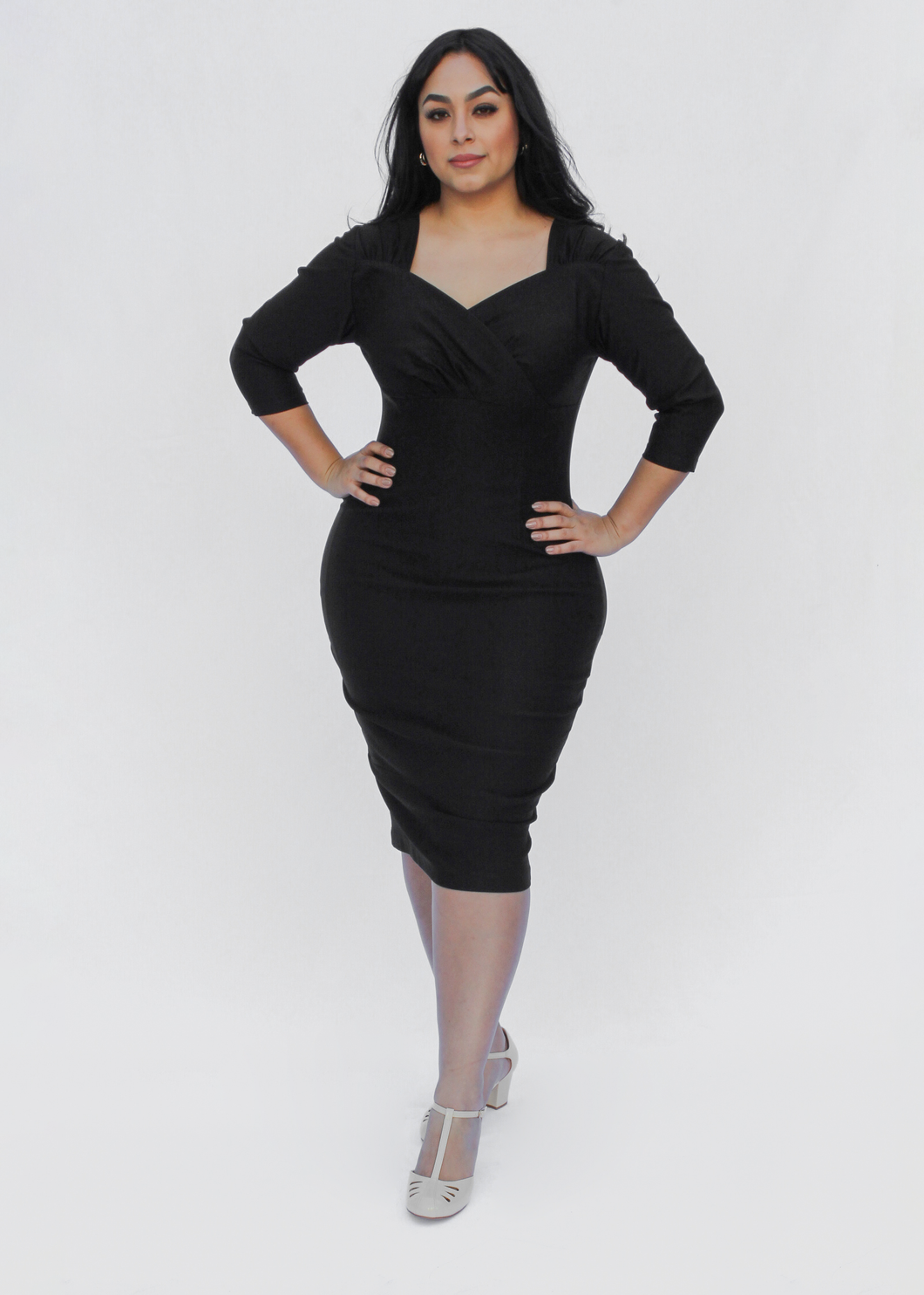 Fitted Black Bodycon Dress