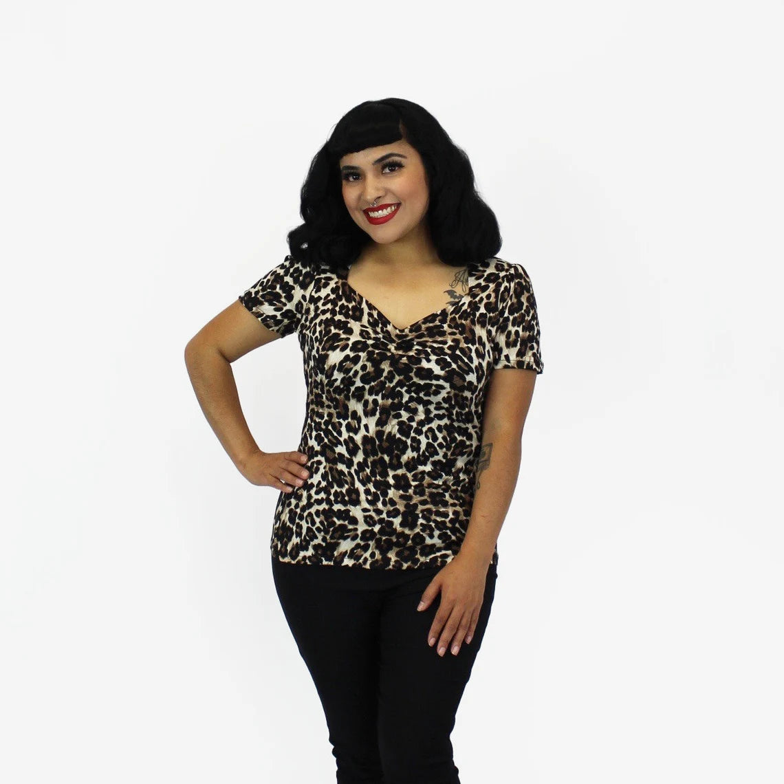 Sweetheart Leopard Top