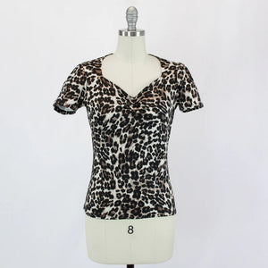 Sweetheart Leopard Top