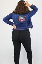 Load image into Gallery viewer, Embroidered Panther Denim Jacket
