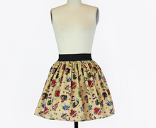Load image into Gallery viewer, Vintage Inspired Tattoo Flash A-line Elastic Skirt