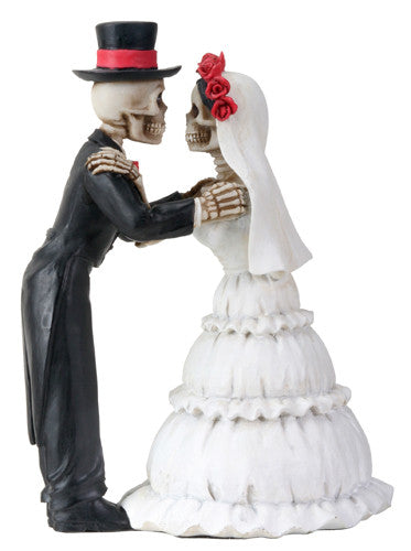 Day of the Dead Wedding Couple the Kiss