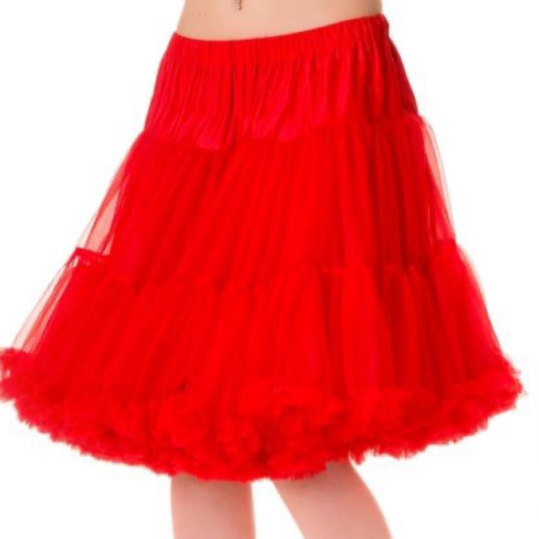 Banned Apparel: Petticoat Red- M\L
