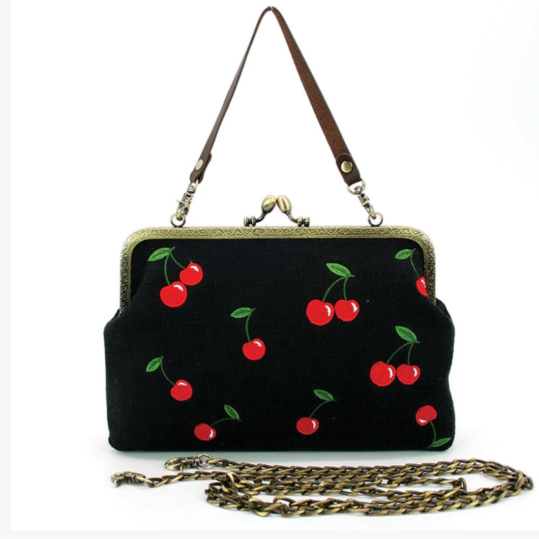 Comeco Inc: Cherry Kisslock Bag