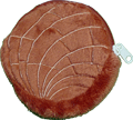 Load image into Gallery viewer, Mexican Concha Coin Purse. Concha Pan dulce coin purses, comes in 3 different colors: Pink, Brown, and White.