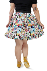 model wearing skirt