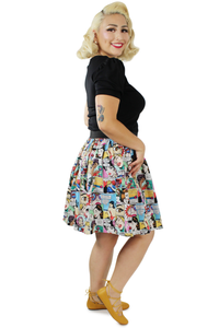 model wearing skirt 
