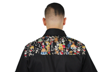 Load image into Gallery viewer, Men&#39;s Dancing Skeletons Western Top, back close up