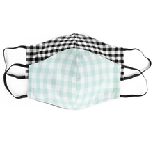 Load image into Gallery viewer, gingham face masks front