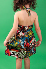 Load image into Gallery viewer, Monsters Girl&#39;s Dress, back 