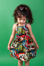 Load image into Gallery viewer, Monsters Girl&#39;s Dress, front 