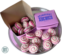 Load image into Gallery viewer, Pink Swirl Bread Keychain