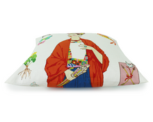 Load image into Gallery viewer, Frida White Throw Pillow Cover, side 