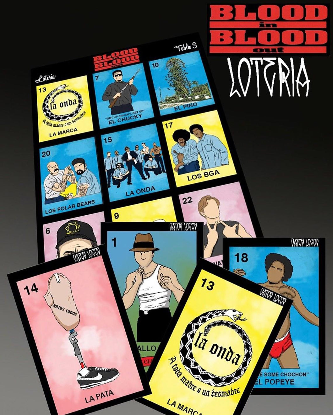 Blood In Blood Out Loteria by Ruthlezz Society