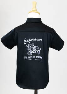Embroidered Caferacer Boy Top