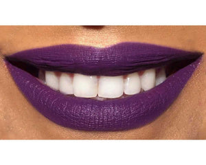 Suavecita Lipstick- Cosmos. Blue toned violet. Matte finish Long lasting Hydrating Cruelty-free and vegan.