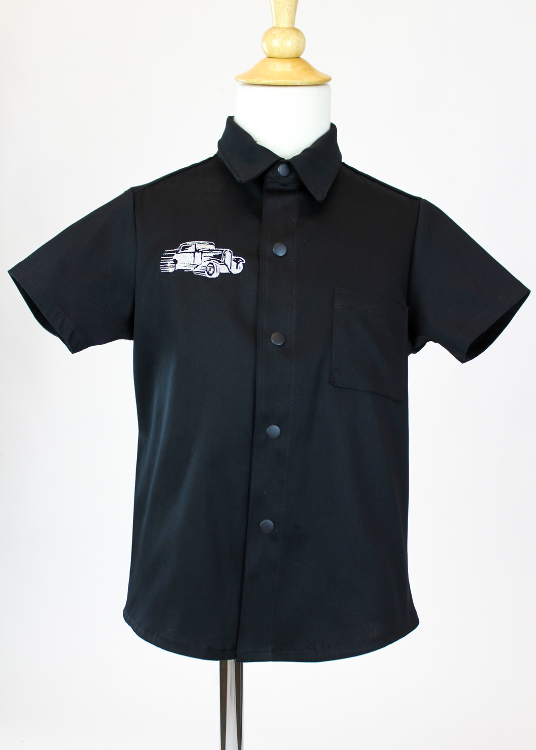 Boy's Embroidered Hot Rod Top