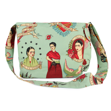 Load image into Gallery viewer, Frida messenger bag closure 