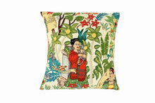 Load image into Gallery viewer, Frida In the Jungle Beige Pillow Cover - Upholstery Oxford Fabric