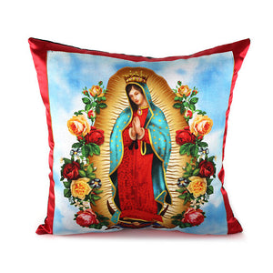 Pillow With Large Roses, front