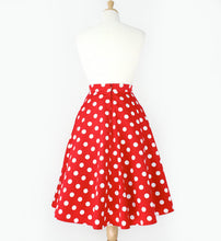 Load image into Gallery viewer, red polka dot skirt 