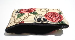 Skulls, Thorns, and Roses Wallet