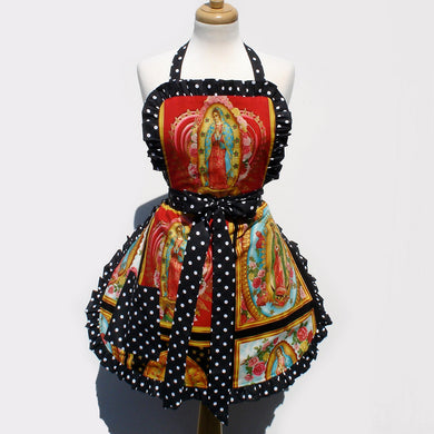 Guadalupe Apron on mannequin 