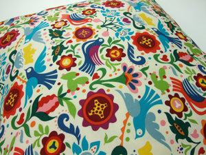 Doves and Flowers Pillow Cover