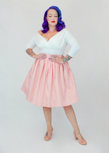 Load image into Gallery viewer, Salmon Pink Pleated Circle Skirt  