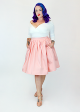 Load image into Gallery viewer, Salmon Pink Pleated Circle Skirt 