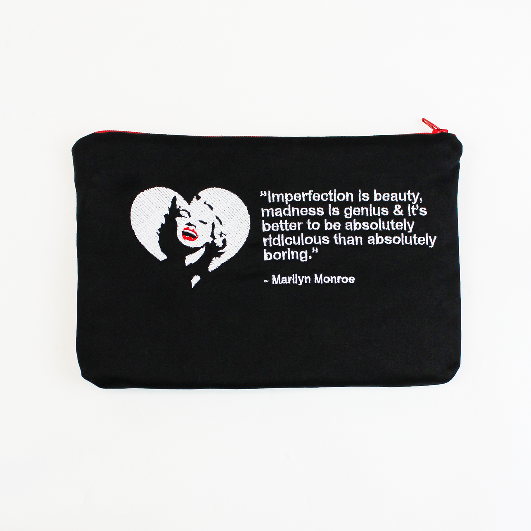 Marilyn Embroidered Quote Wallet #EW-MMI