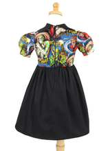 Load image into Gallery viewer, Girl&#39;s Hollywood Monsters Peter Pan Collar Dress
