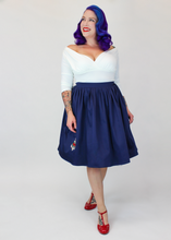 Load image into Gallery viewer, Nautical Anchor Blue Circle Skirt