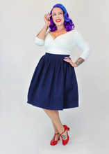 Load image into Gallery viewer, Nautical Anchor Blue Circle Skirt