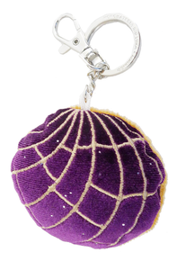 Purple Concha Keychain