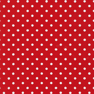 red polka dot material