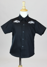 Load image into Gallery viewer, Embroidered Hot Rods Western Boy Top